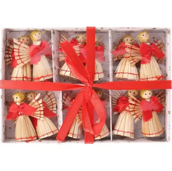 Vánoční ozdoba Sada slaměných ozdob