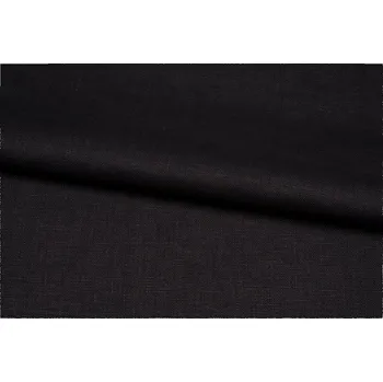 Lněné plátno, silné, černé, sartor.cz