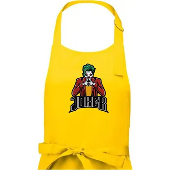 Kuchyňská zástěra Joker šílený - Dámská zástěra na vaření - Univerzální velikost ( Žlutá )