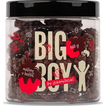 Sušená potravina Big Boy Maliny v hořké čokoládě 160 g