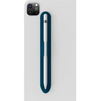 Silikonový držák na tužku Univerzální úchyt na tužku Připevnění tužky k pouzdru K ochraně a bezpečnému uložení psacích potřeb modrá