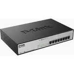 D-Link DGS-1008MP 8-port Gigabit PoE switch, 8x gigabit PoE RJ45, PoE budget 140W