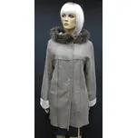 Splus Dámský velurový kabát z ovčí kožešiny béžový