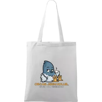 Občas jsem holub - Taška bavlněná - 42 x 38 cm ( Bílá )
