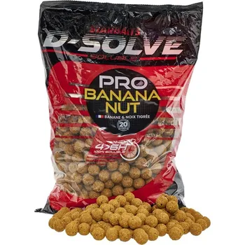 Boilies STARBAITS Rozpustné D-Solve Boilies Pro Banana Nut 2,5kg 20mm