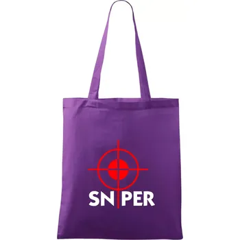 Sniper zameřovač - Taška bavlněná - 42 x 38 cm ( Fialová )