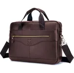 Bullcaptain pánská kožená brašna Begge Tmavě Hnědá 9L BULLCAPTAIN GWB044s4