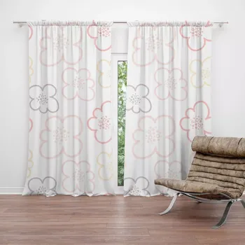 Závěs Sablio Závěs Dětské kvítí: 2ks 140x250cm