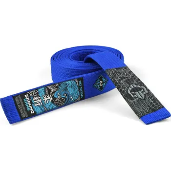 Pásek na kimono Pásek BJJ Ground Game PREMIUM - MODRÝ Velikost: A1 - 260 cm