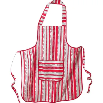 Kuchyňská zástěra Blancheporte Pruhovaná zástěra s laclem červená