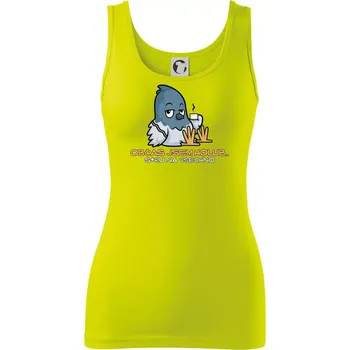 Dámské tričko Občas jsem holub - Dámské tílko - M ( Limetková )