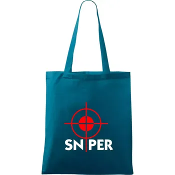 Sniper zameřovač - Taška bavlněná - 42 x 38 cm ( Petrolejová )