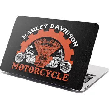 samolepka Sablio Samolepka na notebook Harley-Davidson motor Černé pozadí - 29x20 cm