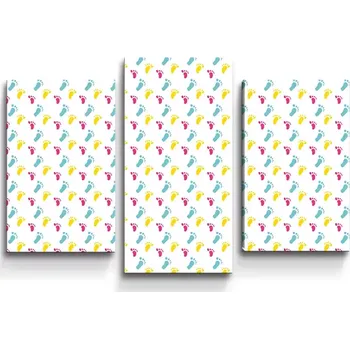 Obraz Sablio Obraz - 3-dílný Obtisk nožiček - 75x50 cm