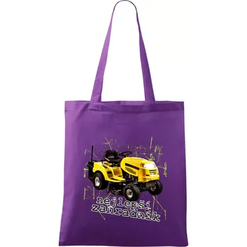 Nejlepší zahradník traktor - Taška bavlněná - 42 x 38 cm ( Fialová )