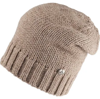 Čepice Zimní čepice unisex, velké, 13 béžová tmavá