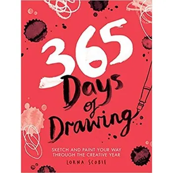 Cizojazyčná kniha 365 Days of Drawing: Sketch and Paint Your Way Through the Creative Year