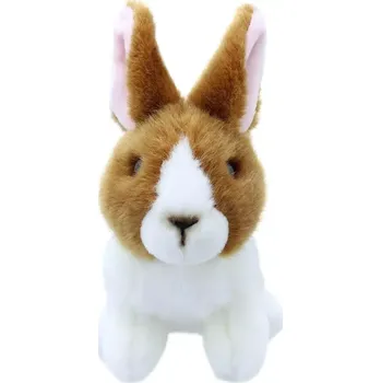 plyšák Králík - hnědo-bílý - malé plyšové zvířátko (Rabbit (brown and white) – Wilberry Minis - 16 cm)