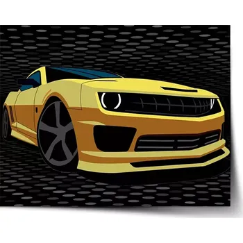 Plakát Sablio Plakát Chevrolet Camaro Puntíky - 60x40 cm