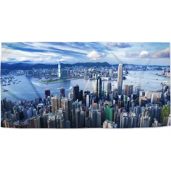 Osuška Sablio Ručník Město s mrakodrapy - 50x100 cm