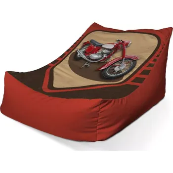 Sedací pytel Sablio Sedací vak Lounge Jawa panelka Vintage - 80 x 95 x 50 cm