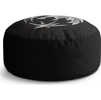 Taburet Sablio Taburet Circle Zaklínač Černá mapa: 38x48 cm