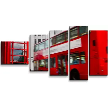 Obraz Sablio Obraz - 5-dílný Londýn 2 - 100x60 cm