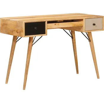 Psací stůl vidaXL Stůl na psaní Hnědá 110 x 55 x 76 cm Masivní mangové dřevo