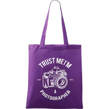 Trust me Photographer - Taška bavlněná - 42 x 38 cm ( Fialová )