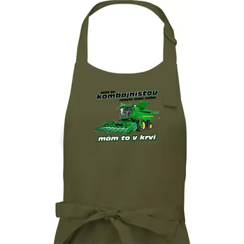 Kuchyňská zástěra Stát se kombajnistou nebyla moje volba - Pánská zástěra na vaření - Univerzální velikost ( Khaki )