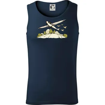 Kluzák kreslený - Tílko pánské Core - XL ( Námořní modrá (velmi tmavá - téměř černá) )