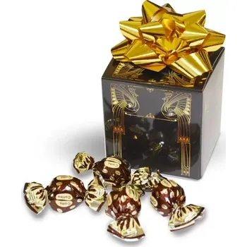 Bonboniéra Kávové pralinky v dárkové krabičce s rozetou 210g