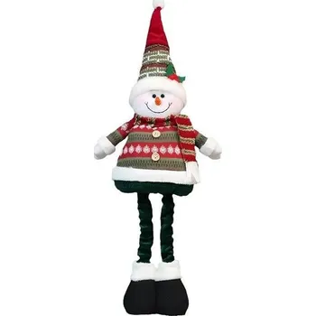 Vánoční dekorace Teleskopická vánoční figurka sněhuláka, 87cm