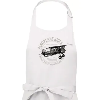 Kuchyňská zástěra Aeroplane rides - Pánská zástěra na vaření - Univerzální velikost ( Bílá )
