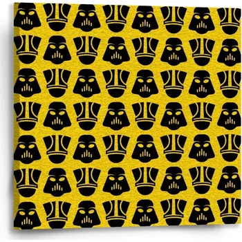 Obraz Sablio Obraz Star Wars Stormtroopeři Pattern na žluté - 50x50 cm