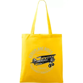 Nákupní taška Aeroplane rides - Taška bavlněná - 42 x 38 cm ( Žlutá )