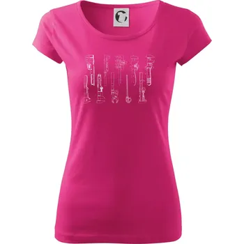 Dámské tričko Instalatérské nářadí - Dámské triko Pure - XS ( Purpurová )