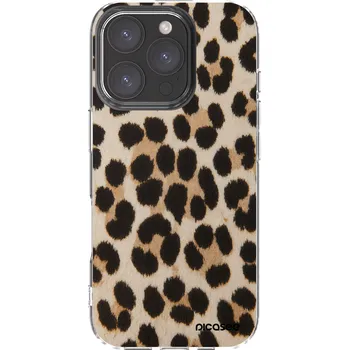 Pouzdro na mobilní telefon Picasee silikonový průhledný obal pro Apple iPhone 16 Pro - Brown Tiger