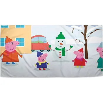 Osuška Sablio Ručník Prasátko Pepina Zima - 30x50 cm