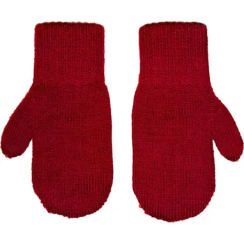 Dětské zimní merino rukavice palčáky Červená S