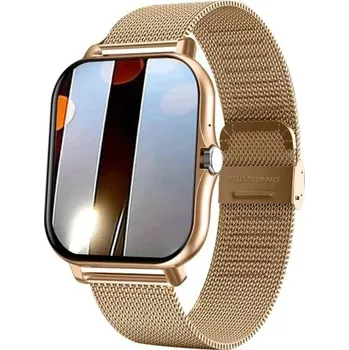 Chytré hodinky Chytré hodinky se síťovaným páskem sledování kroků vzdálenosti kalorií aktivity měření tepu kyslíku spánku krevního tlaku moderní elegantní fitness hodinky zlatá