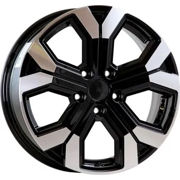 Disk Alu kola AGT 17260, 17x6.5 5x114.3 ET40, černá + leštěný límec