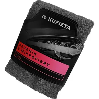 Kufieta 072416 Bezešvá utěrka z mikrovlákna 60x40cm 250g šedo-červená