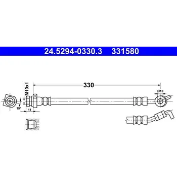 Brzdová hadice Brzdová hadice ATE 24.5294-0330.3