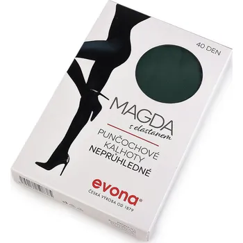 Dámské punčochy Dámské punčocháče barevné Magda 40den, velké, 5 (176/116) zelená tmavá