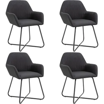 Jídelní židle Jídelní židle 4 ks černé textil IM_277106