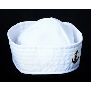 Karnevalový doplněk HRAČKY KARNEVAL Čepice námořní bílá s odznakem *KARNEVALOVÝ DOPLNĚK*