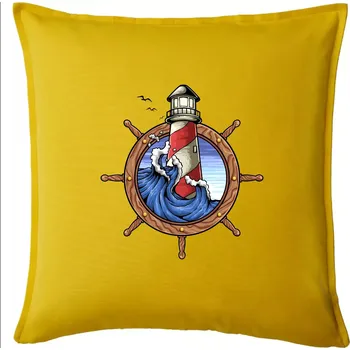 Polštář Námořnický maják - Polštář 50x50 - 50x50 - Pouze potah ( Žlutá )