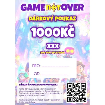 Dárkový potravinový koš Dárkový poukaz Gamenotover - 1000Kč, , skladem