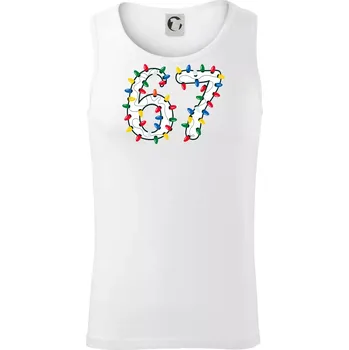 67 vánoční osvětlení - Tílko pánské Core - 2XL ( Bílá )